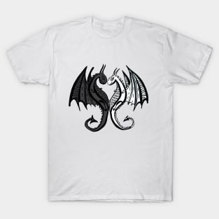 Yin Yang Dragons T-Shirt